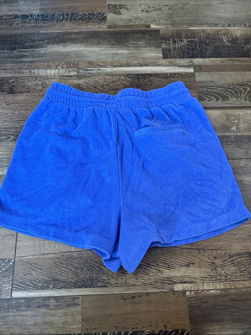 Peloton periwinkle Terry Cloth Athletic Shorts - Picture 3 of 3